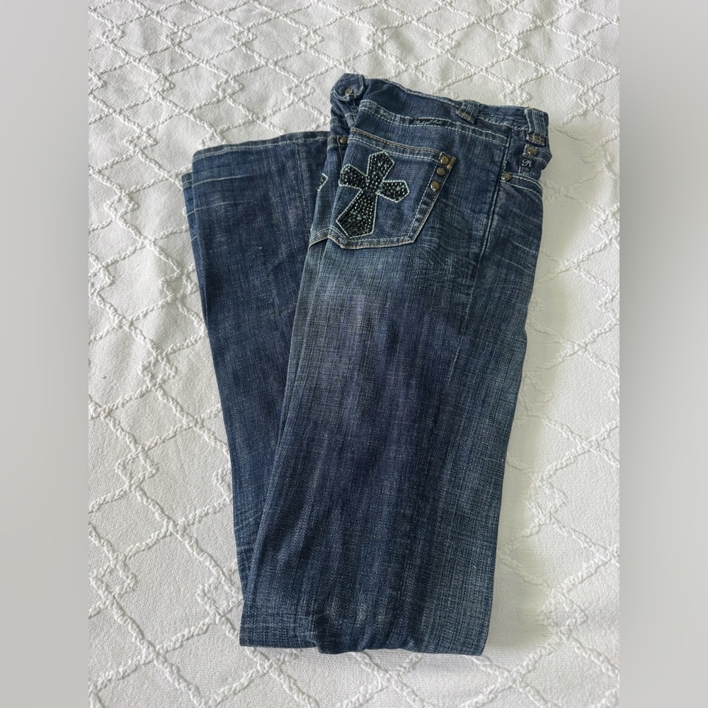 Rock &Roll Cowgirl low rise boot cut jeans